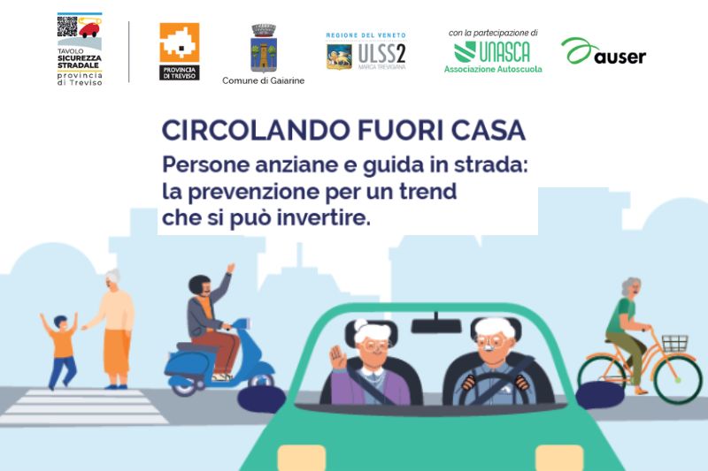 Persone anziane e guida sicura in strada, incontro a Gaiarine il 24 febbraio